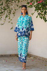 Sprinkles Stitched 2 Piece Summer Co Ord Sets Women Collection'2025-Lagoon