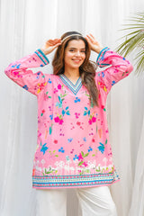 Dhaga Stitched 2 Piece Crepe Suit-Bloom