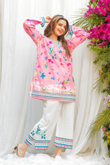 Dhaga Stitched 2 Piece Crepe Suit-Bloom