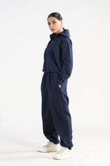 Sprinkles Stitched 2 Piece Winter Co Ord Sets Women Collection'2025-Zippi Navy - 2pcs?Co-Ord?Set