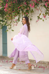 Sprinkles Stitched 3 Piece Formals Luxury Festive Women Collection'2025-Lavender Dream - 3-Piece Luxury Chiffon