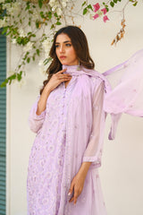 Sprinkles Stitched 3 Piece Formals Luxury Festive Women Collection'2025-Lavender Dream - 3-Piece Luxury Chiffon