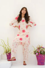 Dhaga Stitched 2 Piece Summer Suit-Matching separate 0023