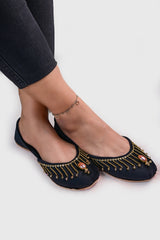 On Your Feets Emb Khussa-Faith (Black)