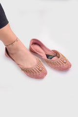 On Your Feets Emb Khussa-Faith (British Pink)