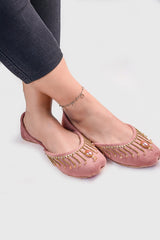 On Your Feets Emb Khussa-Faith (British Pink)