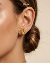 Zeesy-Flora Petite Studs Earrings