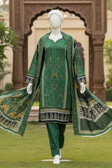 Almeerah Unstitched 3 Piece Winter Khaddar Luxe Collection'2025-Forest Evergreen Allure