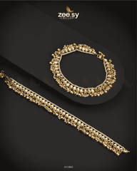Fosco Anklets Golden White - Zeesy Jewellery
