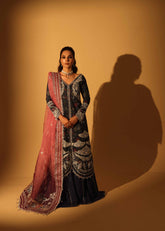 Aylin Unstitched 3 Piece Luxury Silk Edit Collection'2025-Sapphire Dusk