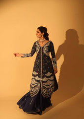 Aylin Unstitched 3 Piece Luxury Silk Edit Collection'2025-Sapphire Dusk