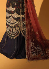 Aylin Unstitched 3 Piece Luxury Silk Edit Collection'2025-Sapphire Dusk