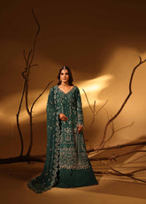 Aylin Unstitched 3 Piece Luxury Silk Edit Collection'2025-Green Slate