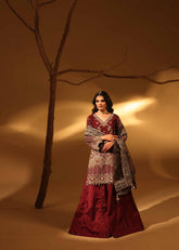 Aylin Unstitched 3 Piece Luxury Silk Edit Collection'2025-Violet Bloom