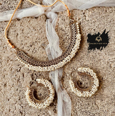 Made For Her-Nargis Pearl Gajra Set - WM1040
