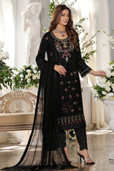Guzel Jahanara Stitched 3 Piece Festive Formals Chiffon Suit-GC-04