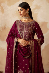 Shehrnaaz By Gulaal Unstitched 3 Piece Formals Raw Silk Suit-Ramail