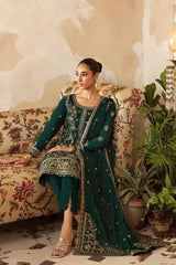 Shehrnaaz By Gulaal Unstitched 3 Piece Formals Raw Silk Suit-Parizay