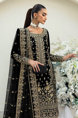 Celeste By Gulaal Unstitched 3 Piece Velvet Suit-Velour