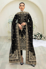 Celeste By Gulaal Unstitched 3 Piece Velvet Suit-Velour