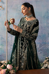 Celeste By Gulaal Unstitched 3 Piece Velvet Suit-Eden