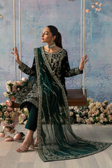 Celeste By Gulaal Unstitched 3 Piece Velvet Suit-Eden