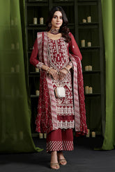 Gulaal By Soghat Unstitched 3 Piece Luxury Emb Chiffon Collection'2025-GSC-03