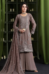 Gulaal By Soghat Unstitched 3 Piece Luxury Emb Chiffon Collection'2025-GSC-08