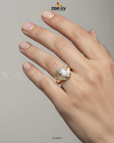 Majestic Baguette Swirl Ring - Zeesy Jewellery
