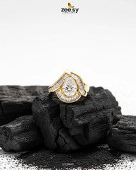 Majestic Baguette Swirl Ring - Zeesy Jewellery