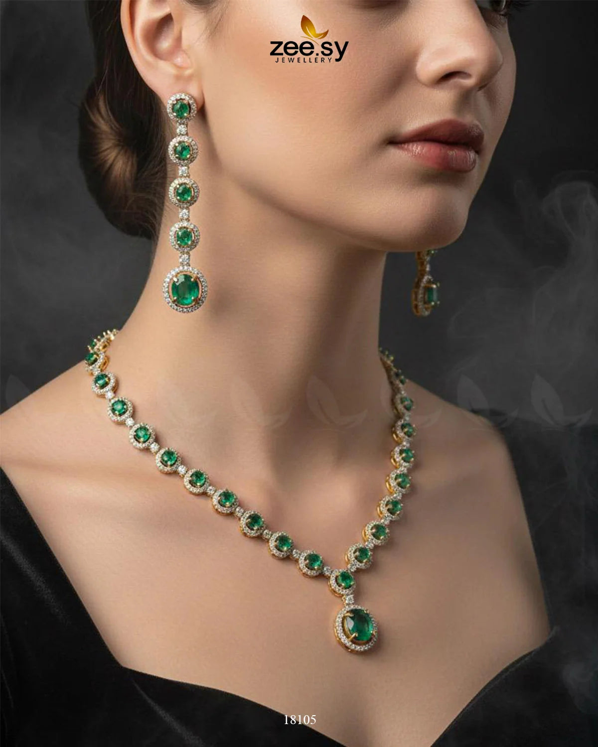 Freesia Necklace Set - Zeesy Jewellery