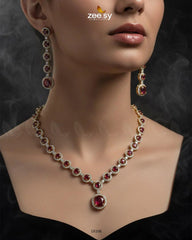 Freesia Necklace Set - Zeesy Jewellery