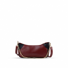 Lumi Maroon women's shoulder bag in maroon by Bag X