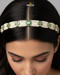 Gilded Perpetual Gemstone Sheesh Patti - Zeesy Jewellery