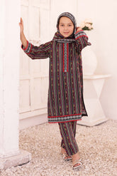 Girl woman Printed Embroidered Lawn Stitch Shirt Kurti Frock Cotton Dupatta Printed Trouser