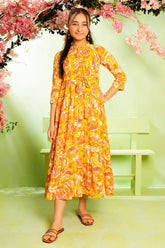 Shop vibrant printed georgette dresses and stylish Western dresses for kids, perfect for any occasion.