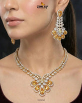 Glow Floral Zirconia Necklace Set