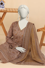 Summer Bloom Edition By Almeerah Unstitched 3 Piece Digital Printed Lawn Collection'2025-Golden Dusk