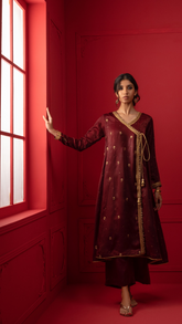 Baraysham By Najia Zia Stitched 2 Piece Winter Collection'2025-Gul-e-Laalah