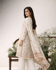 Ayla Studio Stitched 3 Piece Luxe Eid Jacquard Festive Lawn Suit-Gul-e-Narma