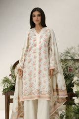 Ayla Studio Stitched 3 Piece Luxe Eid Jacquard Festive Lawn Suit-Gul-e-Narma