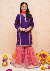 Eid Ki Khushiyan By Modest Stitched 3 Piece Formals Collection'2025-Gulnoor - Purple