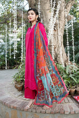 Dhaga Stitched 3 Piece Summer Suit-Petal pop