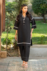 Dhaga Stitched 2 Piece Summer Suit-Mystique