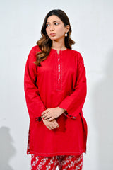 Print Power By Mashrib Stitched 2 Piece Summer Suit-Courage - 2pc
