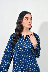 Print Power By Mashrib Stitched 2 Piece Summer Suit-Valor - 2pc