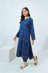 Print Power By Mashrib Stitched 2 Piece Summer Suit-Valor - 2pc