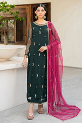Arzou By Zarif Unstitched 3 Piece Hand Emb Formals Collection'2025-HW-03-Raya