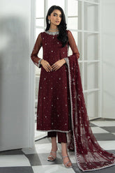 Arzou By Zarif Unstitched 3 Piece Hand Emb Formals Collection'2025-HW-04-Solena