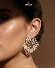 HYDERABADI EARRINGS-0447 - Zeesy Jewellery